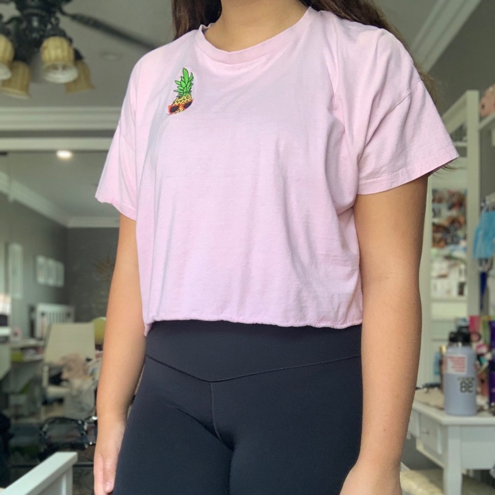 Cropped pink Shirt